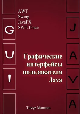 Тимур Машнин Графические интерфейсы пользователя Java обложка книги