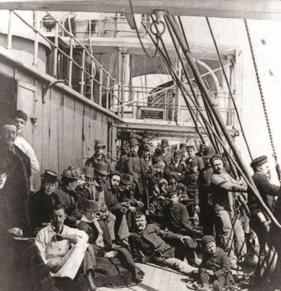 На палубе корабля на пути в Америку 1890 год Библиотека Конгресса США - фото 8