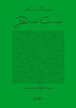 Юлия Малюта Зелёное солнце обложка книги