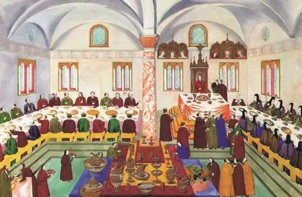 Заседание Земского собора 1613 года Миниатюра из рукописи Избрание на царство - фото 6