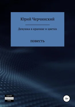 Юрий Черчинский Девушка в крапиве и цветах обложка книги