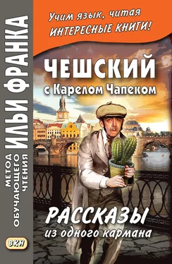 Карел Чапек Чешский с Карелом Чапеком. Рассказы из одного кармана / Karel Capek. Povidky z jedne kapsy обложка книги