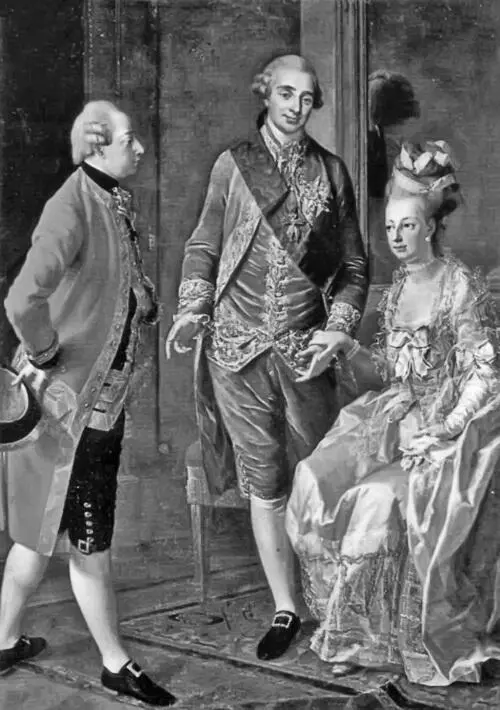МарияАнтуанетта Людовик XVI и Иосиф II Йозеф Хотцингер 1776 г Музей - фото 16