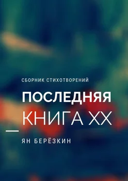 Ян Березкин ПОСЛЕДНЯЯ КНИГА ХХ обложка книги