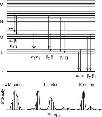 Figure 23 Electron transitions with the corresponding line names The - фото 11