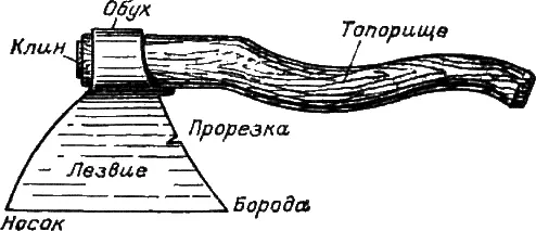 Рис 1 Топор Железки шерхебеля и рубанка Вид сверху Ри - фото 2