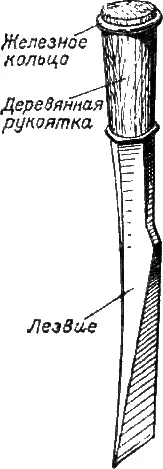 Рис 5 Долото Для придания большей гладкости отесанным топором поверхностям - фото 8
