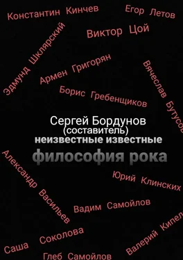 Сергей Бордунов Неизвестные известные. Философия рока обложка книги