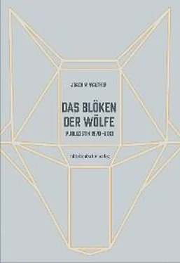 Joachim Walther Das Blöken der Wölfe обложка книги