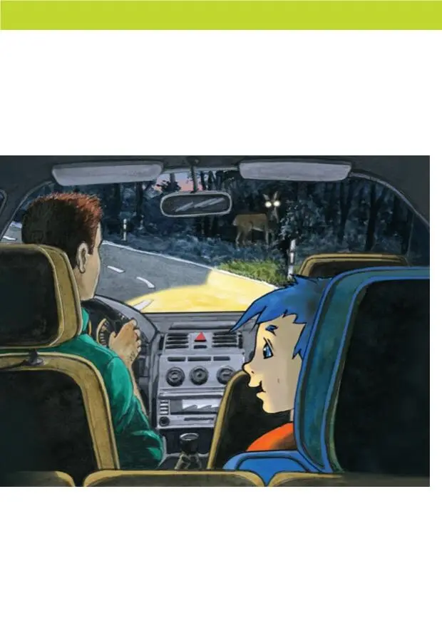 Benny Blu und der nächtliche Schreck Benny fährt mit seinem Vater im Auto nach - фото 3