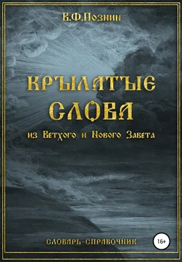 Виталий Познин Крылатые слова из Нового и Ветхого Завета обложка книги