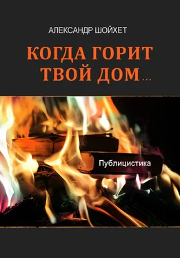 Александр Шойхет Когда горит твой дом… Публицистика обложка книги