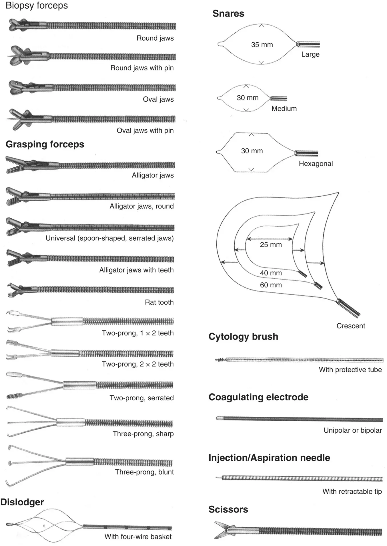Figure 241 Flexible instruments for use with flexible endoscopes and rigid - фото 60