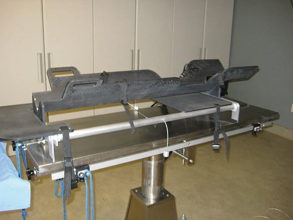 Figure 220 A manual Tankersley tilt table TTT designed for performing - фото 39