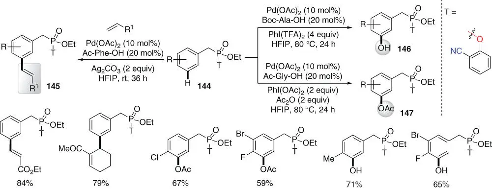 Scheme 262 meta CH functionalizations of phosphonates Source Modified from - фото 128