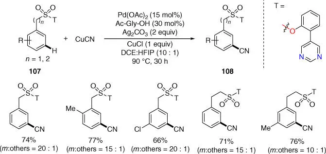 Scheme 243 meta CH cyanation of benzylsulfonyl and 2phenethylsulfonyl - фото 105
