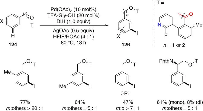 Scheme 253 meta CH iodination of benzyl and phenylethyl alcohols In 2017 - фото 118