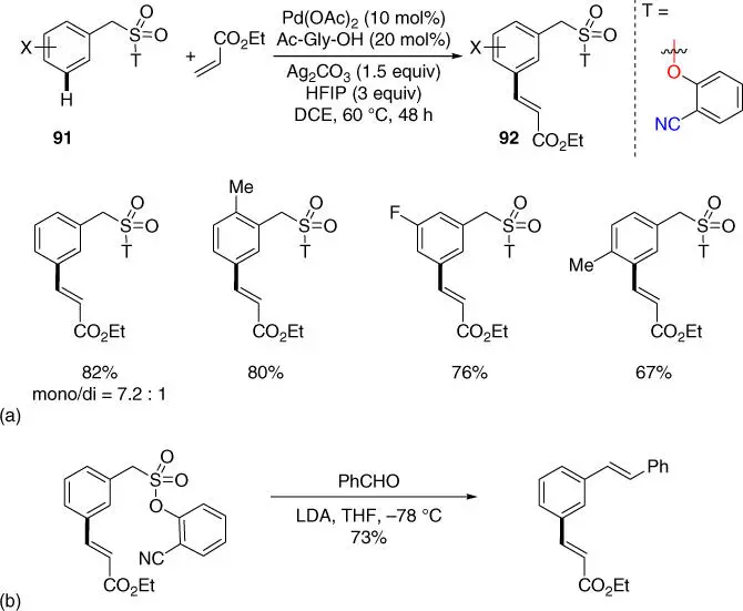 Scheme 235a meta CH olefination of benzylsulfonic acid derivatives b - фото 96