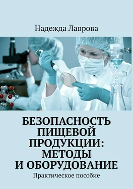 Надежда Лаврова Безопасность пищевой продукции: методы и оборудование. Практическое пособие обложка книги