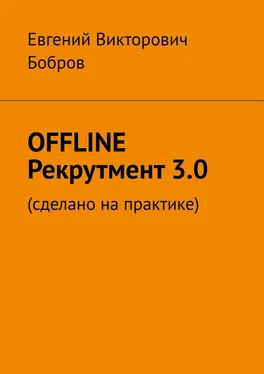 Евгений Бобров OFFLINE Рекрутмент 3.0. Сделано на практике обложка книги