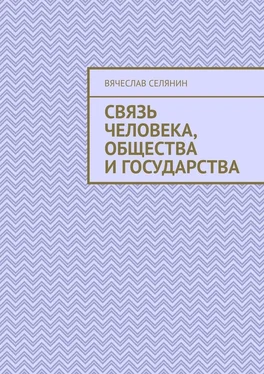 Вячеслав Селянин Связь человека, общества и государства обложка книги