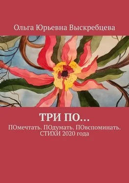 Ольга Выскребцева ТРИ ПО… ПОмечтать. ПОдумать. ПОвспоминать. СТИХИ 2020 года обложка книги