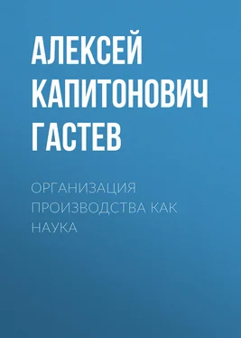 Алексей Гастев Организация производства как наука обложка книги