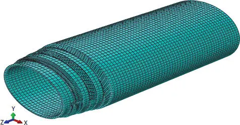Figure 36 Meshing of the flexible pipe model Figure 37 Kinetic - фото 65