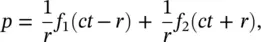 where f 1and f 2are arbitrary functions The first term on the right of Eq - фото 256