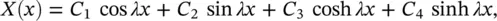 where λ ω 2 ρS EI 14and the C s are arbitrary constants that depend - фото 171