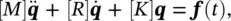 where M is the n n mass matrix R is the n n damping matrix that - фото 114
