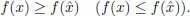 Then we write absmin absmax The point of the absolute minimum maximum is - фото 17