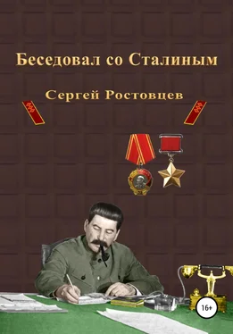 Сергей Ростовцев Беседовал со Сталиным обложка книги