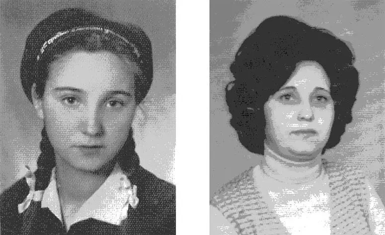Людмила като ученичка в 10ти клас 1958 г и като моя съпруга 1980 г - фото 4
