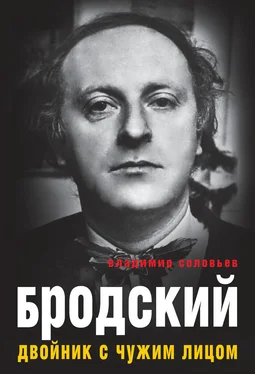 Владимир Соловьев Бродский. Двойник с чужим лицом обложка книги