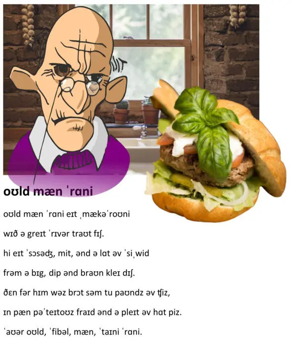 OLD MAN RONNY Old man Ronny ate macaroni With a great river trout fish - фото 30