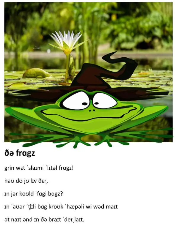 THE FROGS Green wet slimy little frogs How do you live there In your - фото 38