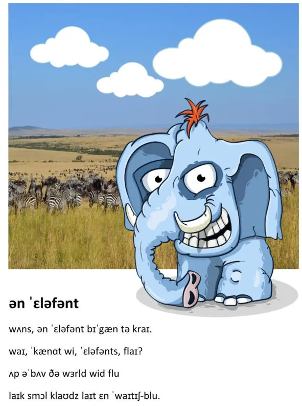AN ELEPHANT Once an elephant began to cry Why cannot we elephants fly - фото 39