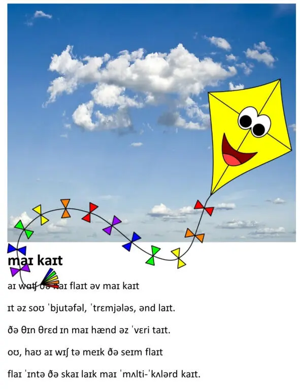 MY KITE I watch the high flight of my kite It is so beautiful tremulous - фото 46