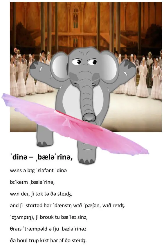 DINA BALERINA Once a big elephant Dina Became ballerina One day she - фото 48