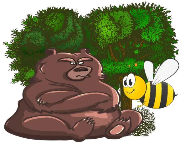 HOW BEES PUNISHED AN EVIL AND GREEDY BEAR Once a bear Clumsy Paw walked - фото 49