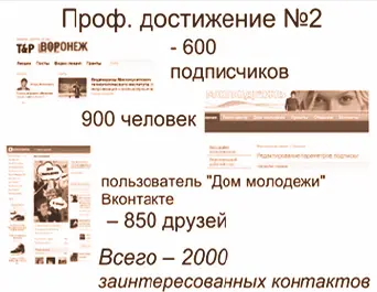 Второе достижение это подписка на наши новости порядка 2000 молодых людей - фото 23