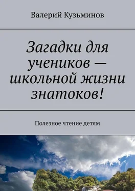 Валерий Кузьминов Загадки для учеников – школьной жизни знатоков! Полезное чтение детям обложка книги