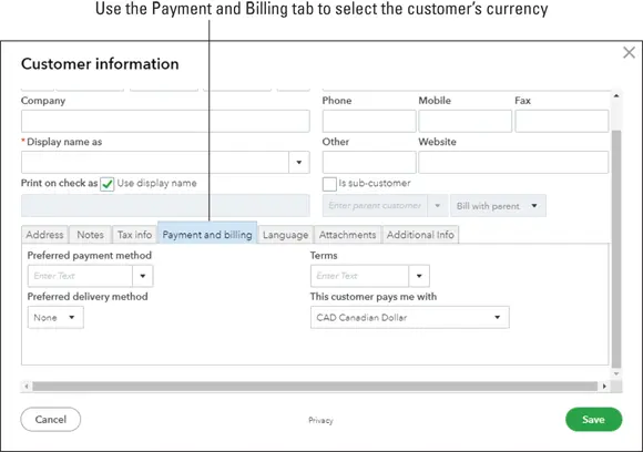 FIGURE 324Assigning a foreign currency to a new customer Once you save the - фото 87