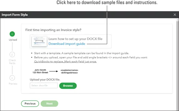 FIGURE 318Use the Import Form Style page to download sample forms and - фото 75
