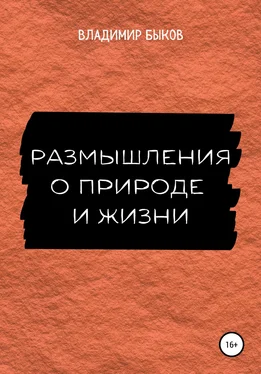 Владимир Быков Размышления о природе и жизни обложка книги