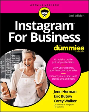 Eric Butow Instagram For Business For Dummies обложка книги
