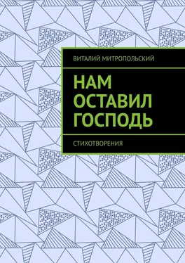 Виталий Митропольский Нам оставил Господь. Стихотворения обложка книги