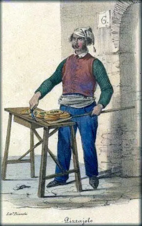 Pizzajolo in 1830 litografia Civica Raccolta delle Stampe Achille - фото 3