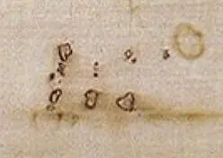 A detail of the Pray Codex with the highlighting of two supposed Lshaped holes - фото 17